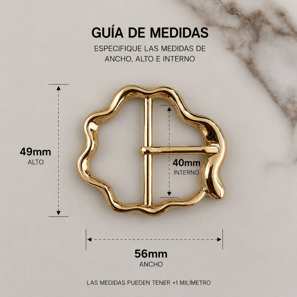 H10018-40MM HEBILLA DECORATIVA