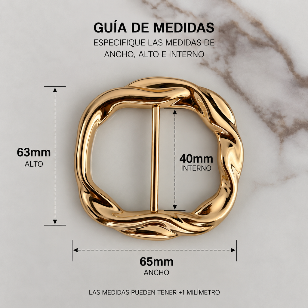 H10077-40MM HEBILLA DECORATIVA