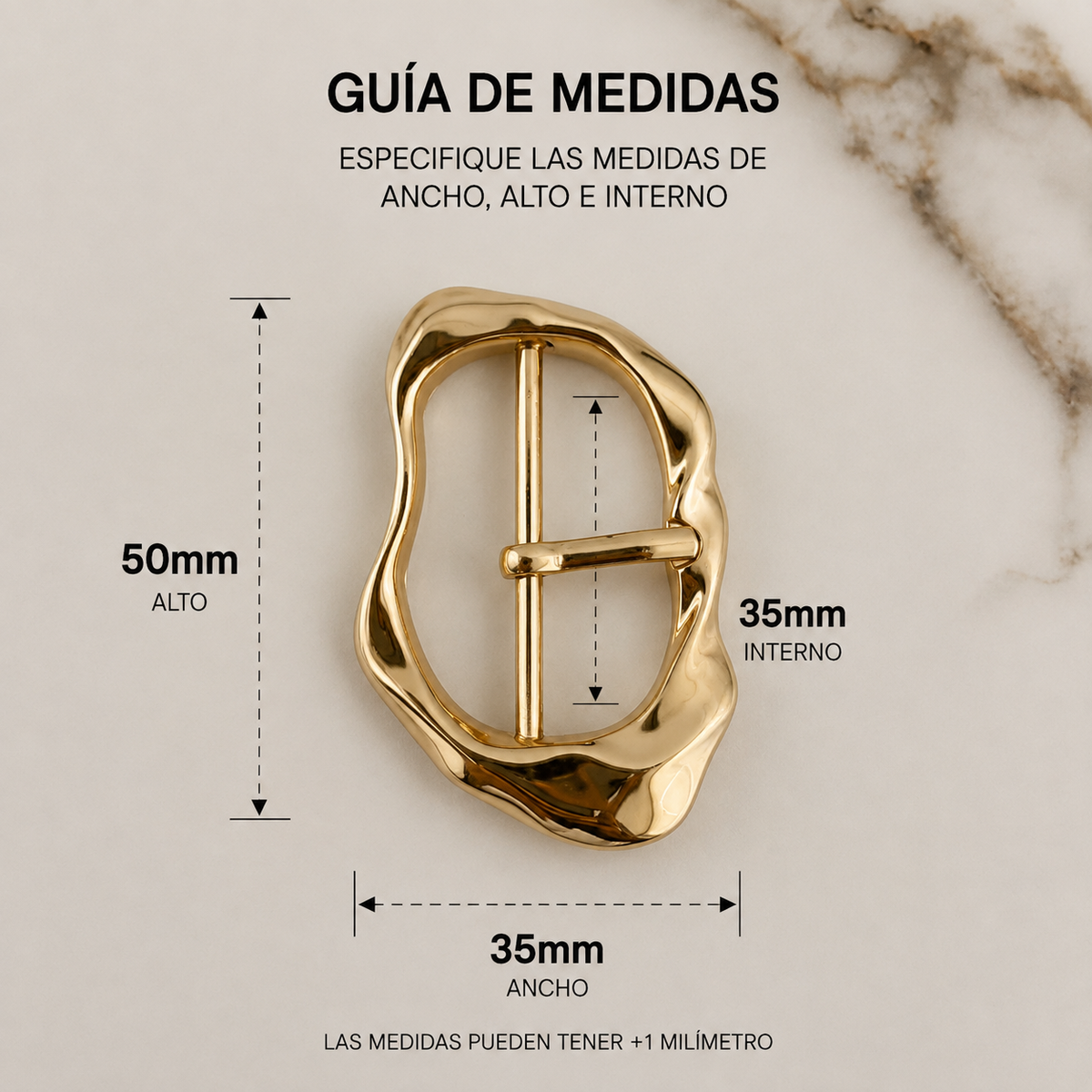 H10066-35MM HEBILLA DECORATIVA