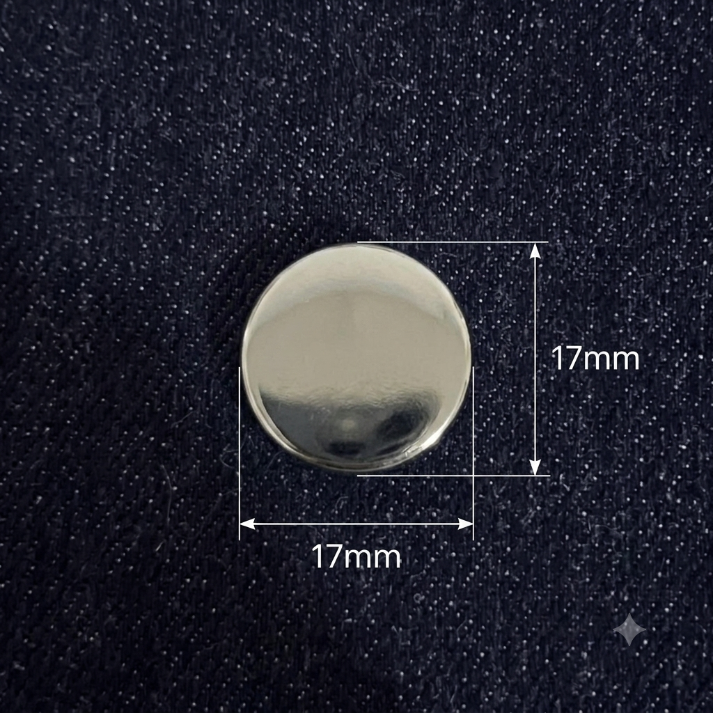 BOG-2-17MM BOTON HIERRO