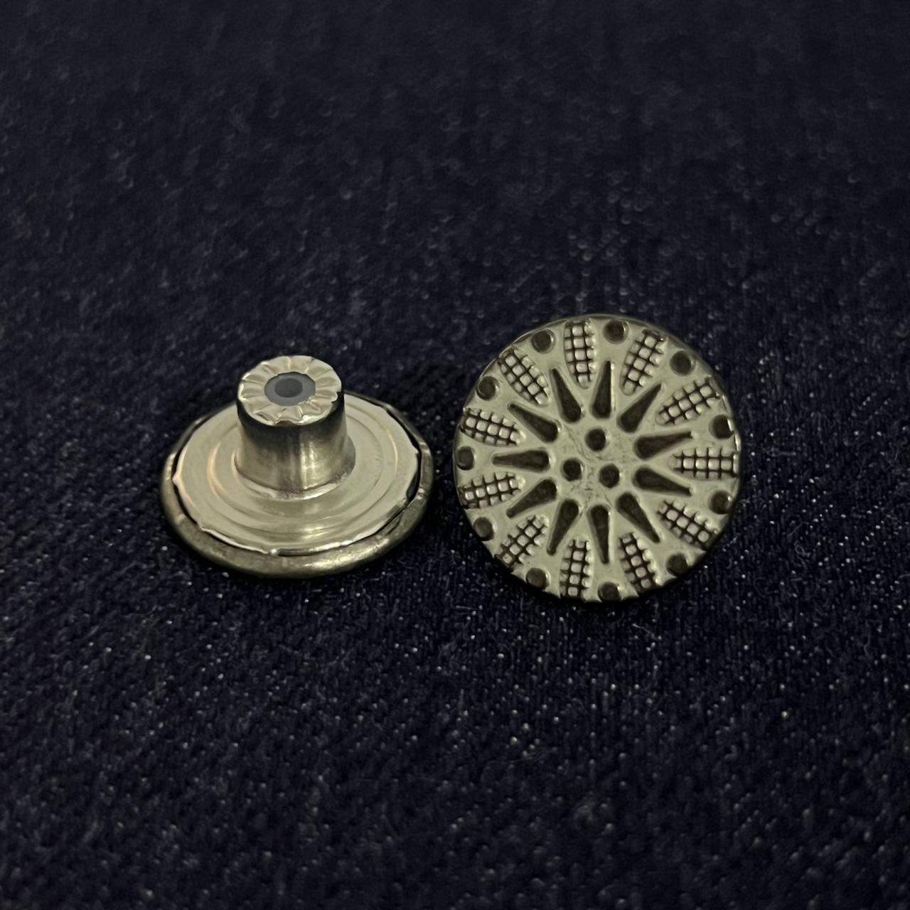 DAG2-195-17MM BOTON INOXIDABLE
